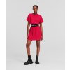 Karl Lagerfeld Logo Tape T-shirt Dress červená