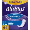 Always Daily Protect Long slipové vložky bez parfumácie 64 ks