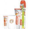 Elmex Detská zubná pasta 50 ml + 12ml) + kefka + pohárik