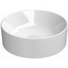 GSI KUBE X okrúhle keramické umývadlo na dosku, priemer 40cm, biela ExtraGlaze SPH 942611
