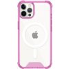 AppleKing transparentný kryt s farebným rámčekom a MagSafe pre iPhone 12 Pro Max - ružový - možnosť vrátiť tovar ZADARMO do 30tich dní