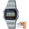 Strieborné hodinky Casio Vintage A168WA-1YES so stopkami