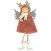 Plyšový vianočný anjel na zavesenie, 25 cm