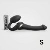 Strap-on-me S – pripínací vibrátor s tlakovou vlnou (čierny)