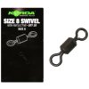 Korda Obratlík veľ.8 Swivel 20 ks