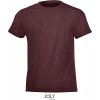 SOL'S | Regent Fit Kids, Detské tričko, fialová heat. oxblood, 8 Y