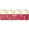 Sviečky Bolsius Pillar Advent, krémové, 60x40 mm, bal. 4 ks