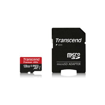 Transcend microSDXC 128GB UHS-I U1 + adapter TS128GUSDU1