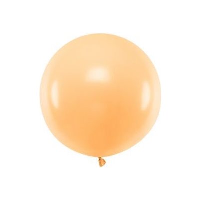 Okrúhly balón 60cm pastel svetlá broskyňová