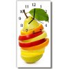 Nástenné hodiny vertikálne Kuchyňa. farebné ovocie 30x60 cm