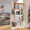 Regál VidaXL 80 x 25 x 132 cm, odtiene hnedej farby