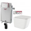 ALCADRAIN Renovmodul - predstenový inštalačný systém bez tlačidla + WC INVENA PAROS + SEDADLO AM115/1000 X RO1