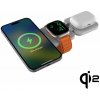 Cubenest 3v1 Qi2 Skládací bezdrátová magnetická nabíječka EQ310 bílá