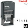 Samobarvící číslovačka Trodat 4836, výška 3.8mm, 6-místné