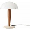 &Tradition Stolná lampa Herman SHY3, Opal Glass w. Walnut & Cream Marble 133158A125