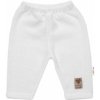 Baby Nellys Pletené nohavice Hand Made Girl biele