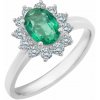 Eppi Zásnubný prsteň so smaragdom a diamantmi Yunisa R32868
