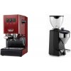 Gaggia New Classic E24 BC, red + Rocket Espresso FAUSTO 2.1, black