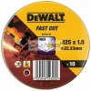 Dewalt Kotouč řezný na nerez 125 x 22,2 x 1 mm (sada 10 ks) (Dewalt DT3507-QZ)