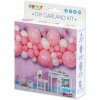 Smart balloons Balóniková girlanda ružovo-biela