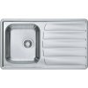Alveus ZOOM 30 MAXIM Satin, veľkiý výpust 1108176 - Drez nerezový 860x500mm, vanička 340x400x195mm