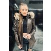 Max Original Leather Dámska kožená bunda MIFO long brown (50 2XL) - Brown - 50