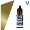 VALLEJO TRUE METALLIC 77.136 Zlatá metalická akrylová airbrush farba 18 ml (VALLEJO 77.136 TRUE METALLIC METAL BASE GREENISH GOLD / ORO VERDE / 18ml / 0.6 fl.oz.)