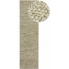 Kaki ručne tkaný behúň s prímesou vlny 60x230 cm Minerals – Flair Rugs