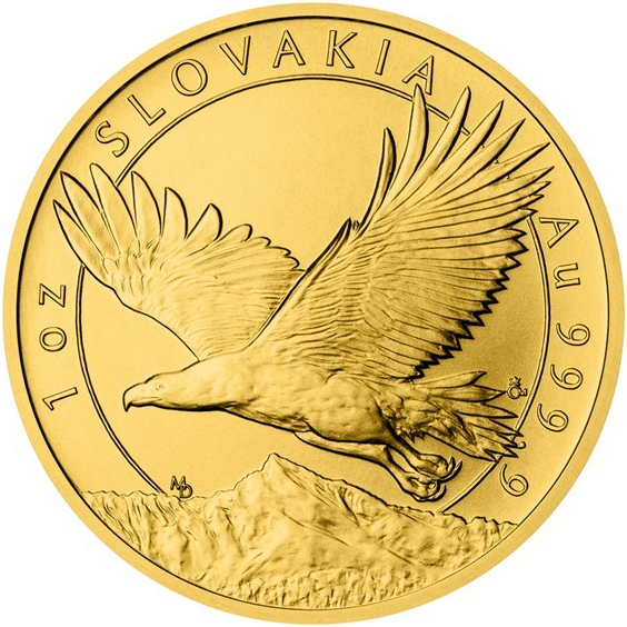 Česká mincovna zlatá uncová minca Orol 2023 stand