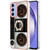 Ring Holder kryt Electroplating na Galaxy A15 4G/ 5G - Retro Rádio