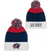 Outerstuff Detská zimná čiapka Columbus Blue Jackets NHL Essentials Cuffed Knit W Pom