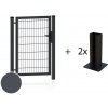 Bránka LUX šírka 100cm výška 150 cm, na platničku ANTRACIT