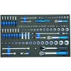 Gedore 2005 CT4-U-20 súprava nástrčných kľúčov metrický 1/4 6,3 mm 3/8 10 mm 1/2 12.5 mm 89-dielna 2016257