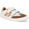 Barefoot detské tenisky Froddo – F-Motion White biele/oranžové pruhy