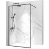 Rea - Bler sprchová zástena 120x195cm, 8mm sklo, číre sklo / čierny profil, REA-K7631