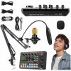 Štúdiový kondenzátorový mikrofón Eempire Zvuková karta mixážny pult Bluetooth