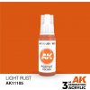 AK Interactive akrylová barva light rust 17 ml