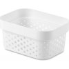Košík Curver® INFINITY DOTS, 1,4L, biely, 12,5x16,7x8,3 cm