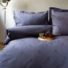ISSIMO Luxusné žakardové návliečky BOTILO grey tmavošedá Jacquard 100% bavlna 1x70x90,1x140x200 cm - možnosť úpravy rozmeru