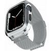 Ochranný kryt na hodinky Spigen Metal Fit Pro Silver Apple Watch 8/7 45mm (ACS04584)