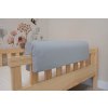 Chránič na posteľ Ourbaby - Jersey - Svetlosivý 50 cm