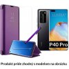 Otváracie Púzdro Luxria Clear View pre Huawei - Fialové pre Huawei: P40 Pro