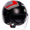 Prilba AGV ETERES Scaglieri Matt Grey Red Veľkosť: M (57-58 cm)