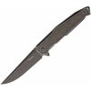 Vega Ruike P108-SB Black vreckový nôž 8,8 cm, Black Stonewash, celooceľový