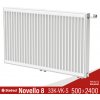 Panelový radiátor Stelrad NOVELLO 8, 33VK+K+S 500x2400
