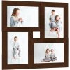 Shumee Kolážový fotorámeček, 4 obrázky, 13 × 18 cm, tmavě hnědý MDF