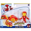 Spiderman: Spidery a jeho úžasní priatelia Ironman figúrka s autom - Hasbro