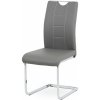 Autronic DCL-411 GREY jedálenská stolička sivá koženka / chróm
