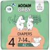 Moomin Baby Jednorazové eko plienky 4 Maxi 7–14 kg (42 ks),