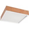 Lamkur | Stropné svietidlo OAK SQUARE 4xE27/15W/230V 39x39 cm dub/biela | LA49038